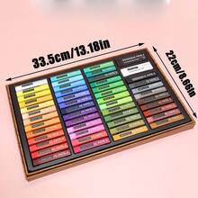 50 Colors Soft Oil Pastel Set, Professional Artist Painting & Doodling Crayons, Washable Art School Supplies - Sets - View 7