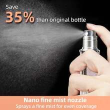 5ml Perfume Spray Bottle, AG00LG Leather Refillable Dispenser Bottom Fill Fragrance Scent Container, Portable And Leak-Proof Suitable For Traveling And Outgoing - 閃亮的綠色 - 查看 4