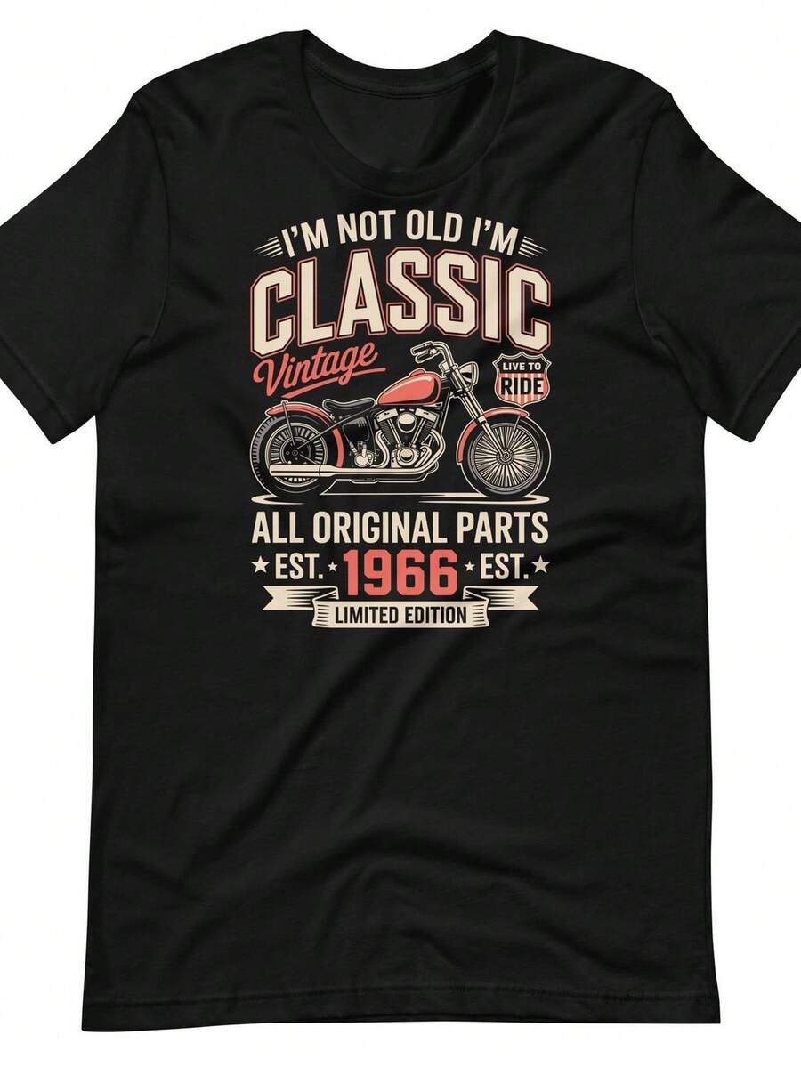 Camiseta vintage de 1966, envejecida a la perfección. Camiseta de cumpleaños de 1966, edición limitada. Camiseta gráfica de 1966, regalo de 60 cumpleaños, fabricada en 1966. Camiseta unisex de algodón puro de 220 g. Peso ideal para todas las estaciones, apta tanto para hombres como para mujeres. Tejido duradero de alta calidad, suave al tacto y de larga duración. Parte superior transpirable. Adecuada para la primavera y el verano, vacaciones, Día de la Madre, Día de la Independencia. - Negro - Ver 1