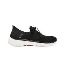 Skechers 女士運動休閒新款閃穿系列一腳蹬百搭健步鞋 - 黑色 - 查看 3