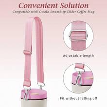Bottle Strap Compatible With Smoothsip Slider 12oz 20oz Coffee Mug 12oz 24oz With Handle, Adjustable Heavy Duty Shoulder Strap, Sling, Hanging, Crossbody Carry Outdoors, Hiking - Mặc định - Xem 4