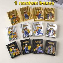 pokemon ¡Nuevo conjunto de 55 cartas Pokémon doradas y negras! Cartas raras de Vmax GX Charizard y Mewtwo, así como cartas de entrenador para batallas. Caja coleccionable, regalo y juguete perfecto para fans de Pokémon! - Multicolor - Ver 15