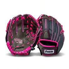 Franklin Sports Molino de Viento Serie Ligero Guante de Softball, 27.9 cm - Rosado y gris - Ver 3