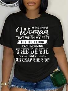 Women T-Shirts - Black - View 1