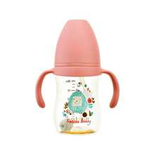 1/2 Packs PPSU Baby Bottles With Anti-Colic Silicone Nipples, 360° Gravity Suction Straw & Auto-Flow Nipple, Easy-Grip Handle, Lightweight Leak-Proof & Shockproof, Suitable For Newborns And Above - Multicolor - View 8
