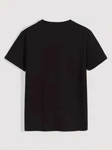 Chronic Pain Awareness T-Shirt With Smiling Character Saying "Ouch!" And Fibromyalgia Symptoms - Soft And Comfortable Crew Neck T-Shirt For Men And Women, Sizes S-XXXL, Ideal Gift For Fibromyalgia Sufferers, Casual Wear, Durable Heat Transfer Print, Short Sleeve T-Shirt For Chronic Illness Support, Relaxed Fit With Funny Hand-Drawn Character And "Ouch!" Text, All Season Wear, Perfect For Family And Friends, Chronic Pain Management Clothing, Graphic T-Shirt For Men, Graphic T-Shirt For Men, Graphic T-Shirt - 黑色 - 查看 2