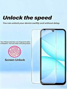 Bộ 3 miếng dán màn hình cường lực tương thích với Samsung Galaxy A57 A56 A55 A54 A53 A52 A51 A27 A26 A25 A17 A16 A15 A14 A07 A06, hỗ trợ mở khóa bằng vân tay. Cũng tương thích với Samsung Galaxy S26 S25 S24 Ultra S23 S22 S21 Plus. Chống trầy xước, không bọt khí, độ trong suốt cao, độ cứng 9H, thân thiện với ốp lưng, phụ kiện điện thoại trong suốt. - Trong sáng - Xem 4