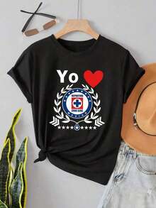 ofertas y liquidacionesWomen's Cruz Azul Soccer Jersey Tee |   Yo amo el diseño |   100% Algodón Puro |   Cómodo y Suave |   Perfecto para uso casual y para regalar. |   Camiseta Blanca de Cuello Redondo |   Fabricado y enviado en México |   Unisex Styleplayera de hombretops sudaderas para mujer Y2k Camiseta Camisa De - Negro - Ver 2