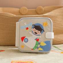 Baby's Early Cloth Book, Enhance Baby's Cognitive Ability, Colorful Cloth Book - Captivating Visual And Auditory Training With Cartoon Animal Tails, Soft Polyester, Children's Learning Toy, Durable Anti-Tear Waterproof Early Education Cloth Book, Stimulate Baby's Tactile And Visual Cognitive Awakening, Suitable For Christmas, Birthday And Other Holiday Gifts! - Multicolor - View 5