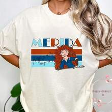 R Merida  Princess   Brave Merida    Vintage    Family Matching Park Ouit Idea - Blanco - Ver 1