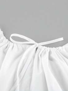 Women's Long French Style Dress Summer 2026, White Loose Fit, Halter Neck, A-Line Style, Exclusive Design - 白色 - 查看 7