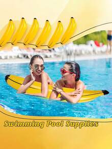 Plátano inflable de PVC, aro de natación con forma de plátano, adecuado para fiestas en la piscina, decoración divertida, fiestas en la piscina, juegos de fiesta, fiestas hawaianas, fiestas de compromiso, noches de juegos, fiestas de verano, despedidas de soltero, plátano inflable grande, plátano inflable gigante, flotador de piscina con forma de plátano - multicolor - View 7