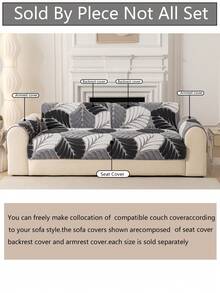 1 chiếc vỏ đệm sofa dày dặn, ấm áp dùng được cả bốn mùa, kiểu dáng hiện đại tối giản, chống trượt, chống bụi và có thể giặt được, mềm mại và thoáng mát, thân thiện với thú cưng, phù hợp với sofa hình chữ L và sofa 1/2/3/4 chỗ ngồi. - Màu xám đen - Xem 8