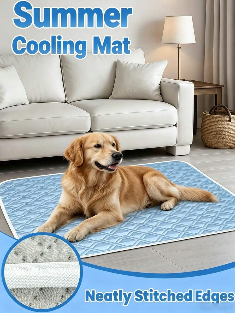 Extra Large Pet Cooling Mat - Ultra Soft Absorbent Surface | All-Weather Instant Cooling Comfort | Keep Your Pet Cool In Summer! - Suitable For Small, Medium And Large Cats And Dogs, 5 Sizes Available - Multicolor - View 1