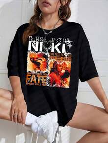 Unisex T-Shirt With K-Pop Group Print, Round Neck, Short Sleeve, Casual Design, Ideal For Fans - 白色 - 查看 9