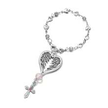 Vintage Angel Feather Cross Car Accessory Rearview Mirror Hanging Pendant - View 5
