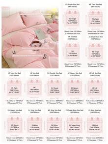 3pcs Embroidered Bowknot Solid Color Bedding Set, Cute & Fresh Pattern, 100% Polyester Material. Set Includes: 1 Duvet Cover With 4 Corner Ties & Zipper, 2 Pillowcases. Suitable For Wedding/Bedroom/Dorm/Travel - Pink - View 4