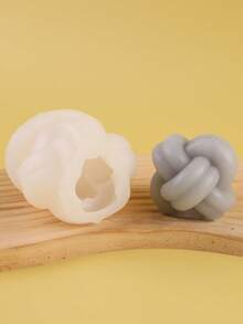 1个3D结形蜡烛硅胶模具 - A-白色 - 查看 4