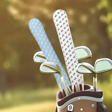 1 pieza Funda de cabeza de palo de golf con diseño estampado de estilo GG, disponible en dos colores, accesorio de golf de dirección a la moda y duradero, perfecto para la práctica diaria, torneos y salidas casuales, ideal para golfistas con sentido de la moda y compradores de regalos - Multicolor - Ver 3