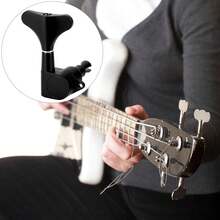 QWORK Guitar Bass Tuners - Metal Tuning Pegs Keys (2L + 2 R) - Ratio Headstock Sealed Machine Head - White - View 7