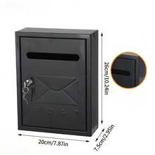 Simple Rainproof Mailbox With Lock, Available In Multiple Specifications, Anti-Theft, Convenient Mail Slot, Durable For Outdoor Wall Mounting, Suitable For Household Use, Villas And Courtyards. - Multi-size Mailboxes - View 12