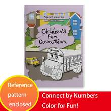 Kids Dot To Dot Connection Practice Book, Cute Character Number Linking Puzzle Pages, Early Learning Activity Book For Focus, Hand Eye Coordination And Fine Motor Practice - Multicolor - View 17