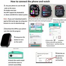 New Fashion Smart Watch Unisex, Wireless Call/Text, Multiple Sports Modes, Health Monitoring, Compatible With IPhone And Android Phones - Multicolor - View 10
