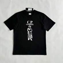 Nueva camiseta de manga corta para hombre para comercio exterior, top estampado juvenil para hombre, de moda y de manga corta. - Negro - Ver 4