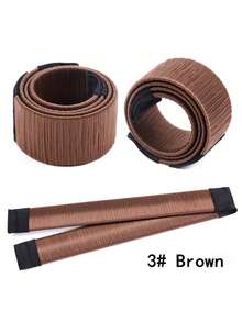 1件 21cm 簡易捲髮器/假髮/扭髮/鬆散髮髻/髮飾/編髮工具，適用日常上班穿搭，髮飾造型工具 - 彩色 - 查看 16