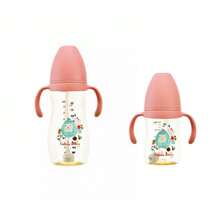 1/2 Packs PPSU Baby Bottles With Anti-Colic Silicone Nipples, 360° Gravity Suction Straw & Auto-Flow Nipple, Easy-Grip Handle, Lightweight Leak-Proof & Shockproof, Suitable For Newborns And Above - Multicolor - View 12