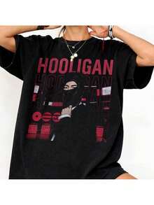 Retro 90s T-Shirt, First Mix, T-Shirt With Retro Color Scheme And Comfortable. Men's T-Shirts, Women's Oversized T-Shirts, Y2K Women's Shirt, Casual Blouse, Elegant Blouse, Offers - 黑色 - 查看 6