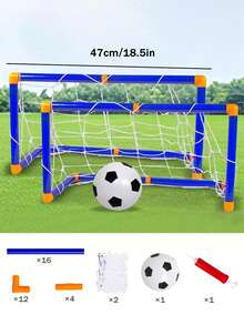 Portable Disassembled Football Goal Frame Toy, Suitable For Indoor & Outdoor Use, Christmas, Halloween, Birthday Gift - 彩色 - 查看 9