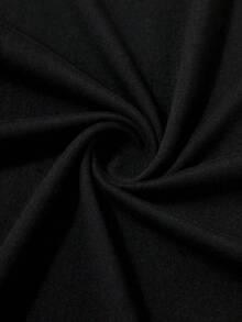 Camiseta de manga corta con cuello redondo para mujer, estilo retro de vacaciones, nueva colección 2026, con estampado, para compras informales, regalos de vacaciones, reuniones con amigos, fiestas deúsica y ropa de vacaciones. - Negro - Ver 5