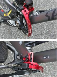 Colorful Bicycle Chain Guide, Aluminum Alloy Bike Chain Stabilizer, Anti-Drop Chain Guard, Anti-Slip Bicycle Chain Protector, Suitable For 32T-50T Single Chainring, Universal Clip-On Installation, Applicable To Mountain Bikes, Bicycles, Etc. Ideal Gift For Cycling Enthusiasts, Bicycle Chain Guard, Cycling Accessories, Bike Parts - Multicolor - View 6
