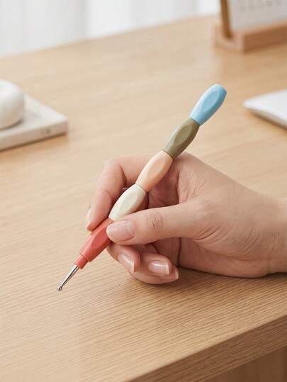 1pc/5pcs New Nail Art Dotting Pen With Beads And Line Painting, Creative Custom Floral Nail Decoration