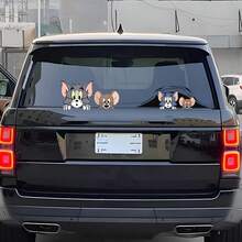 Warner Bros 1pc Tom And Jerry Car Exterior Decal Sticker, Cartoon Jerry Mouse Gas Tank Cover Sticker, Car Sun Shade Anti-Scratch Exterior Accessory, Suitable For Car Body Sticker, Car Door Sticker, Full Car Wrap, Trunk Lid, Engine Hood, Creative, Perfect Gift Choice For 10 Holidays - A - View 4