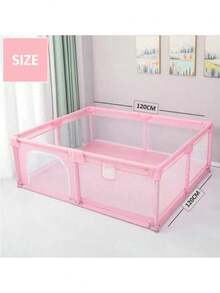 Portable Baby Playpen, Foldable Playpen For Children, Various Colors Available - 粉色 - 查看 3