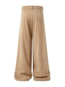 Bộ vest nam thường ngày, trang trọng, ống rộng. - Màu Khaki - Xem 4