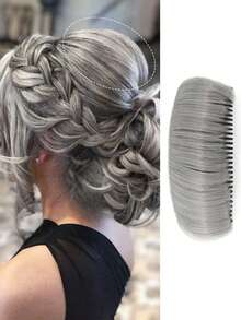 Postizo de cabello sintético con relleno de cabello e inserto de peine para agregar volumen y volumen a la parte superior de la cabeza y la frente. - Multicolor - Ver 15