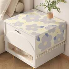 American Style Bedside Table Cloth, Rectangular Tabletop Protective Cover, Home Decor For Bedroom, Living Room, Coffee Table - View 6