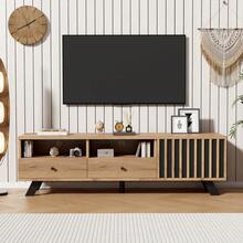 Muebles para televisión y centros de entretenimiento - Madera natural - Ver 3