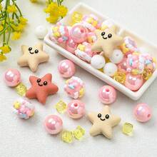 22/24/25pcs Colorful Animal Silicone & Acrylic Beads Set, DIY Jewelry Making Bracelet Necklace Phone Charm & Bag Decor Craft Supplies - Multicolor - View 2