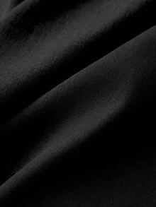 Falda casual versátil de cintura baja con abertura, falda gris, falda A-line de doble capa con bajo con abertura, falda casual de mujer, mini falda, falda corta ajustada de cintura alta con abertura, falda casual versátil para uso diario, r - Negro - Ver 3