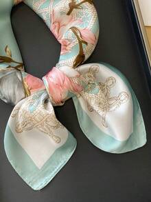 1pc Versatile Elegant Professional Flight Attendant Style Neckerchief - Mo Zhihua Shui - View 5