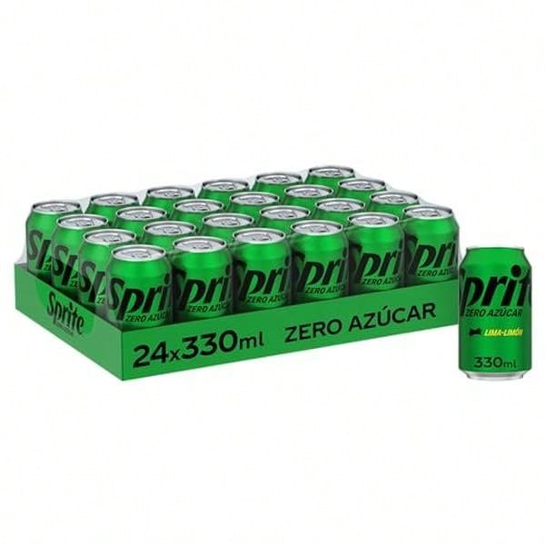 Coca Cola SPRITE ZERO AZUCAR Nacional Sabor Original, Refresco de SPRITE LIMA-LIMON ZERO AZUCAR - Pack de 24 Latas 330 ml Sabor AUTENTICO Garantizado - ZERO 330ML - Ver 1