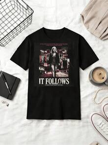 It Follows Horror Film T-Shirt  David Robert Mitchell Movie Graphic Tee - Black - View 6