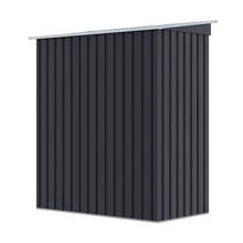 Outdoor Metal Removable Storage Shed Garden Storage Shed With Lockable Door For Firewood Garbage Can Tools Lawnmower Bike Shed Waterproof Log Store For Backyard Patio Rust-Resistant Not Include Foundation 164cm W X 77cm D X 182cm H - A - View 9