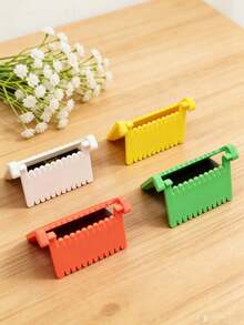 Hinge Sewing Clamp, Helpful Tool For Hand Sewing, Helps You Sew Perfect Lines, Sewing Ruler With Clips - Hand Sewing Guide For Even Stitches, Suitable For Sewing Beginners, Housewives, Non-Slip DIY Sewing Guide For Patchwork, Mending And Embroidery, Perfect Gift For Mothers, Partners, Friends And Elders - Multicolor - View 3