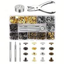 120pcs/Set 12.5mm 4-In-1 Metal Snap Fasteners Tool Kit, Suitable For Leather, Shirts, Backpacks, Hats, Belts, DIY Leather Crafts - 120-piece Tool Kit - View 10