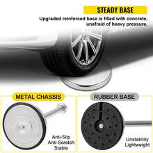 VEVOR Crowd Control Stanchion, Set Of 2 Pieces Stanchion Set, Stanchion Set With 5 Ft/1.5 M Black Velvet Rope, Silver Crowd Control Barrier With Sturdy Concrete And Metal Base - Easy Connect Assembly - 5 Ft/1.5 M - View 5
